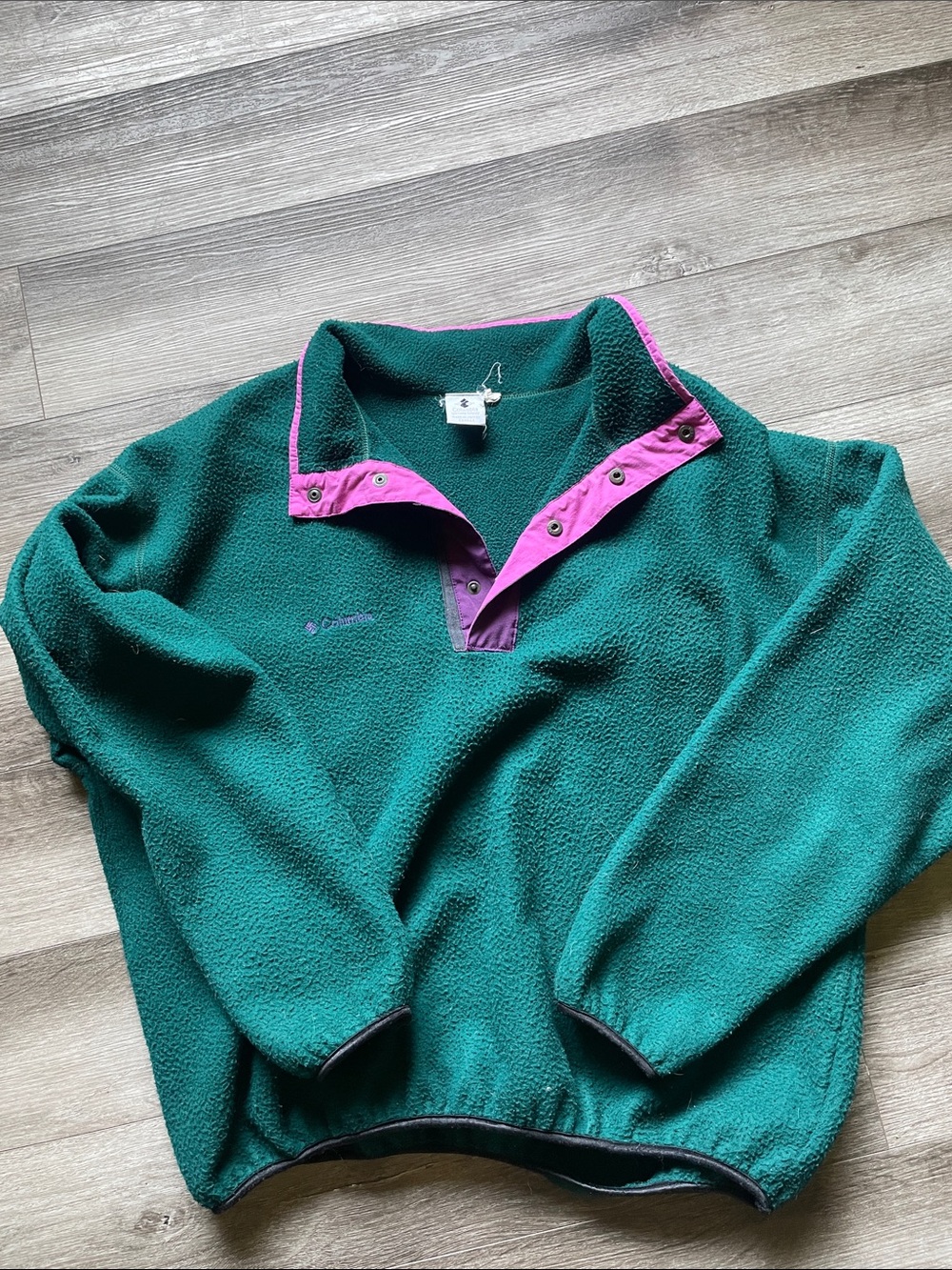 Vintage Columbia Women’s Teal Fleece pullover